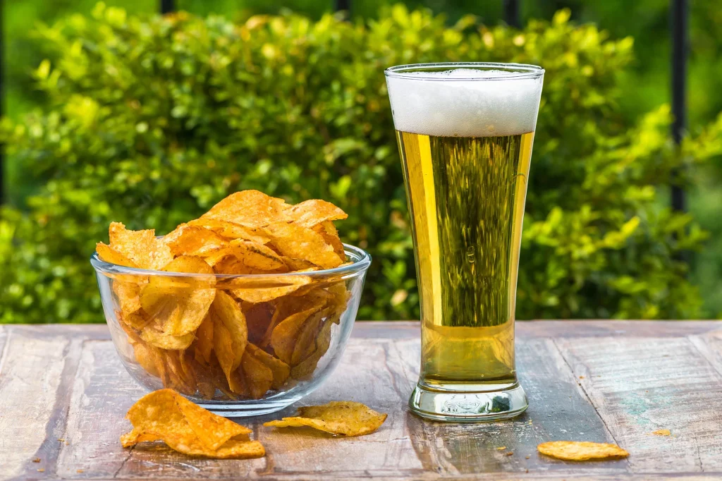 Beer and Potato Chips 