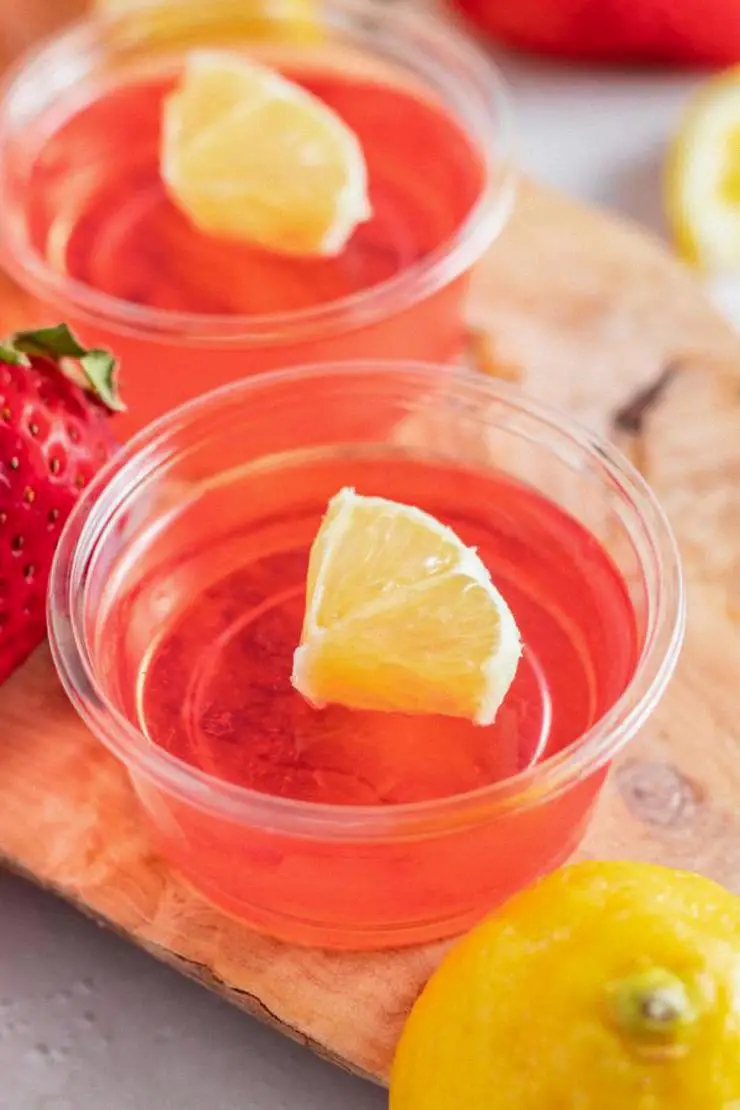 strawberry lemonade jello shots
