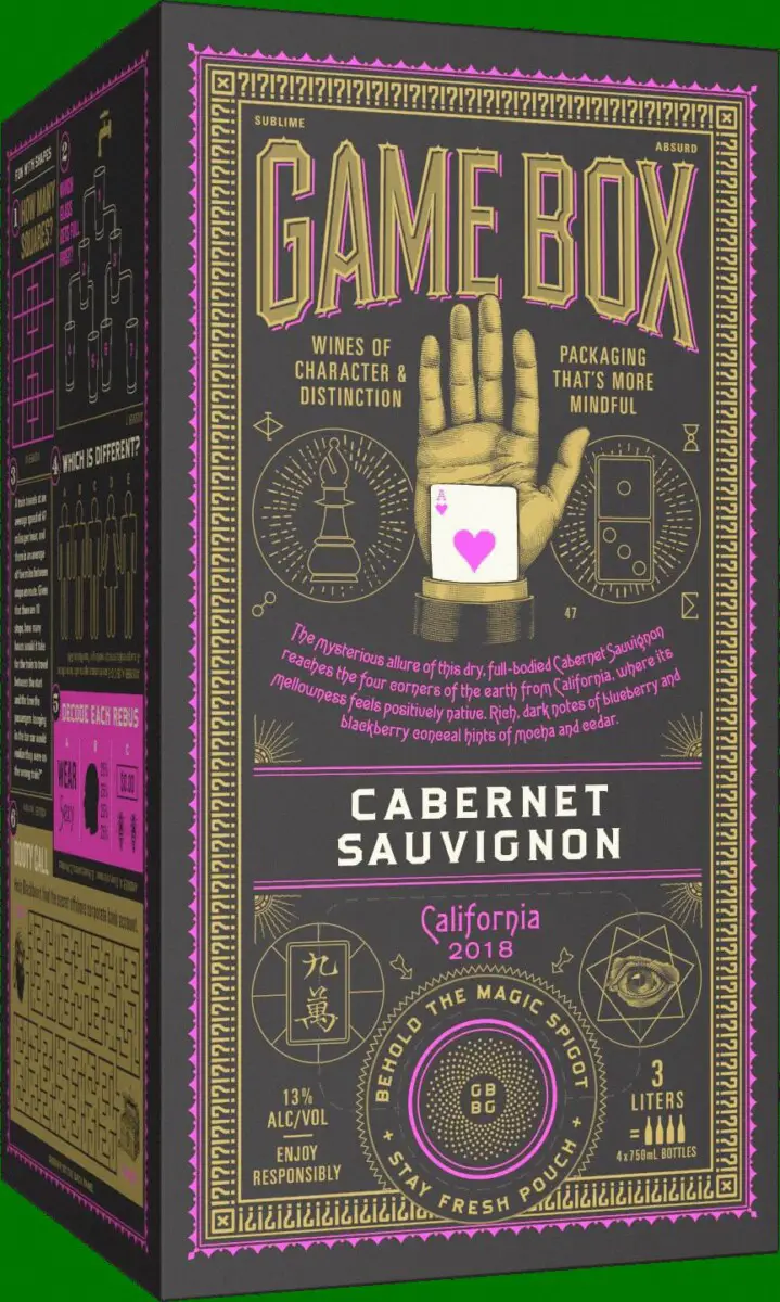 game box wine