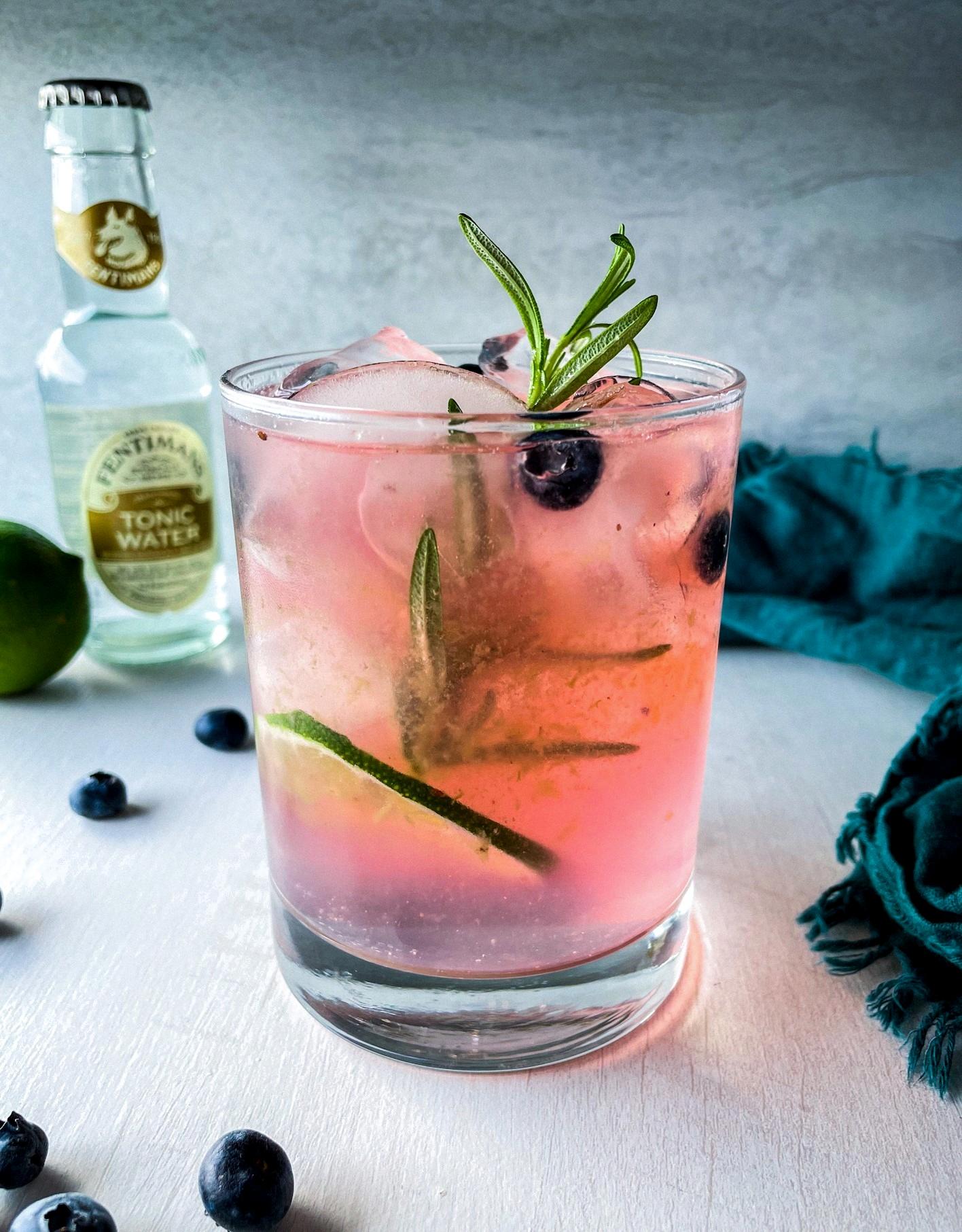 blueberry gin cocktail