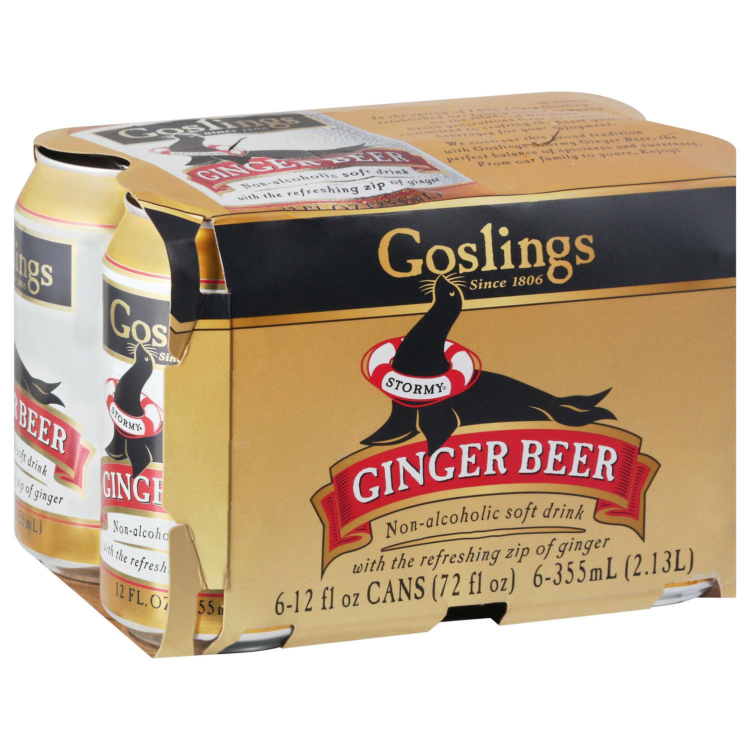 is goslings ginger beer alcoholic