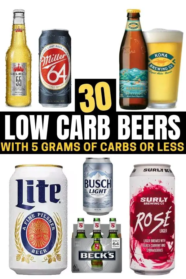 low carb beer list