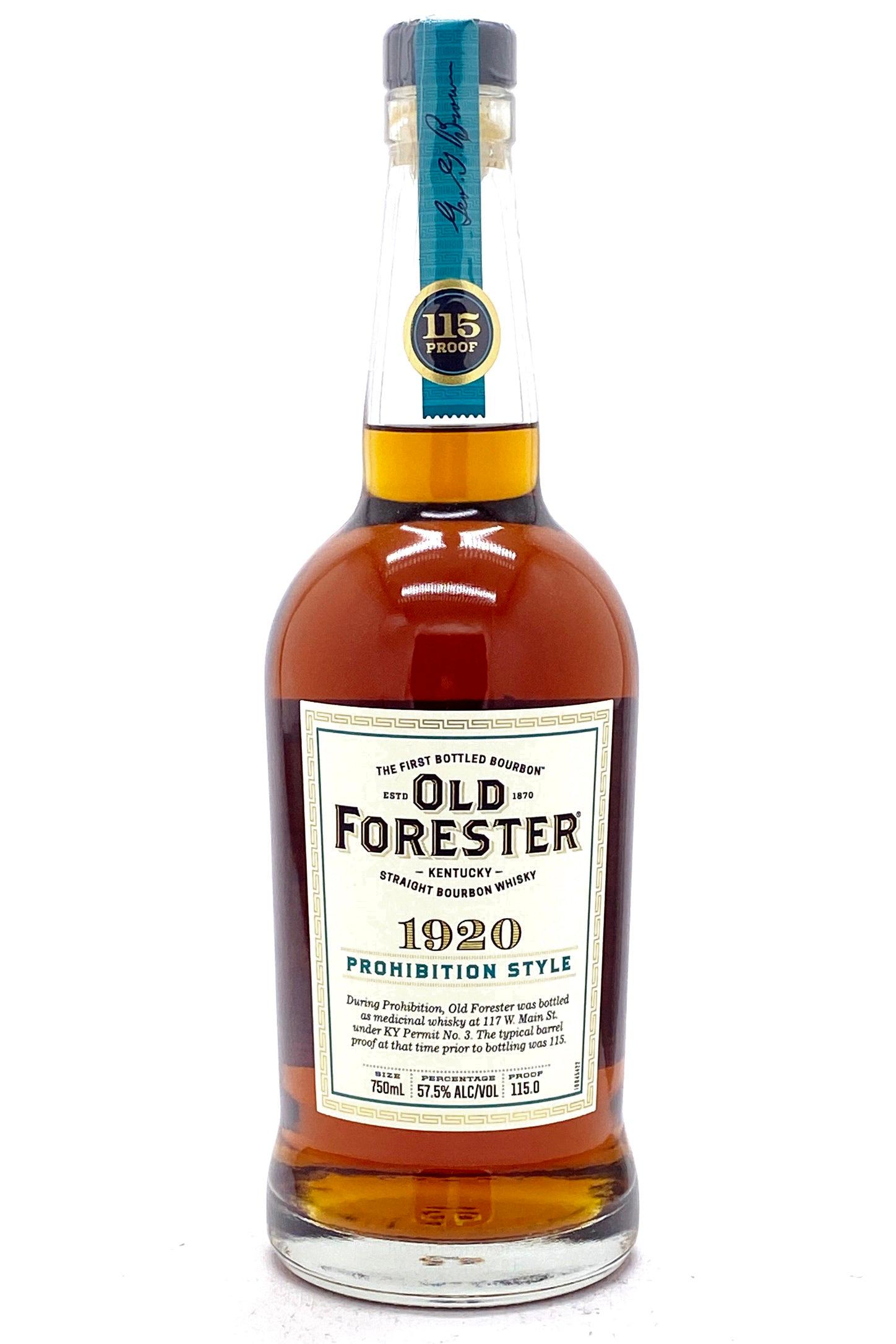 old forester 1920 prohibition style