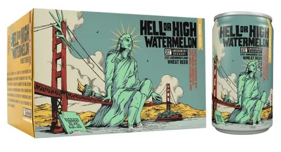 21st Amendments Hell or High Watermelon Wheat Beer 1674351192