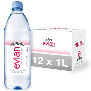 Evian Natural Spring Water 1L 1674279007