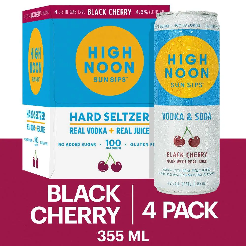 A Refreshing Twist on Hard Seltzer: High Noon Black Cherry Vodka & Soda