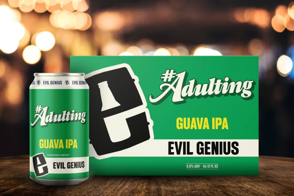 Evil Genius Beer Companys ‘Adulting IPA guava 1676346773