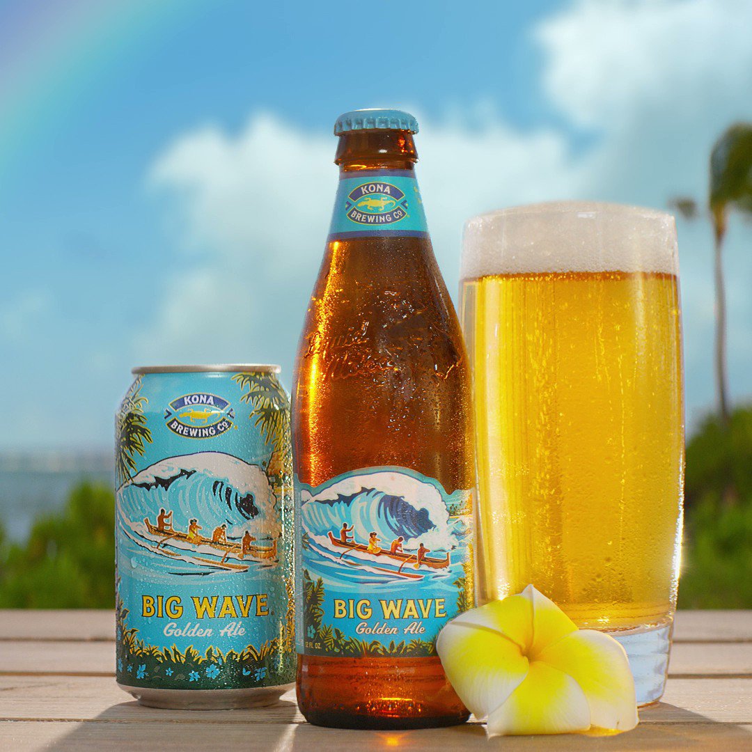 Taste the Tropics with Kona Brew's Big Wave Golden Ale!