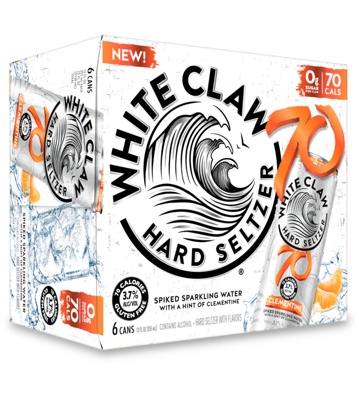 A Refreshing White Claw® Hard Seltzer 70 Clementine!