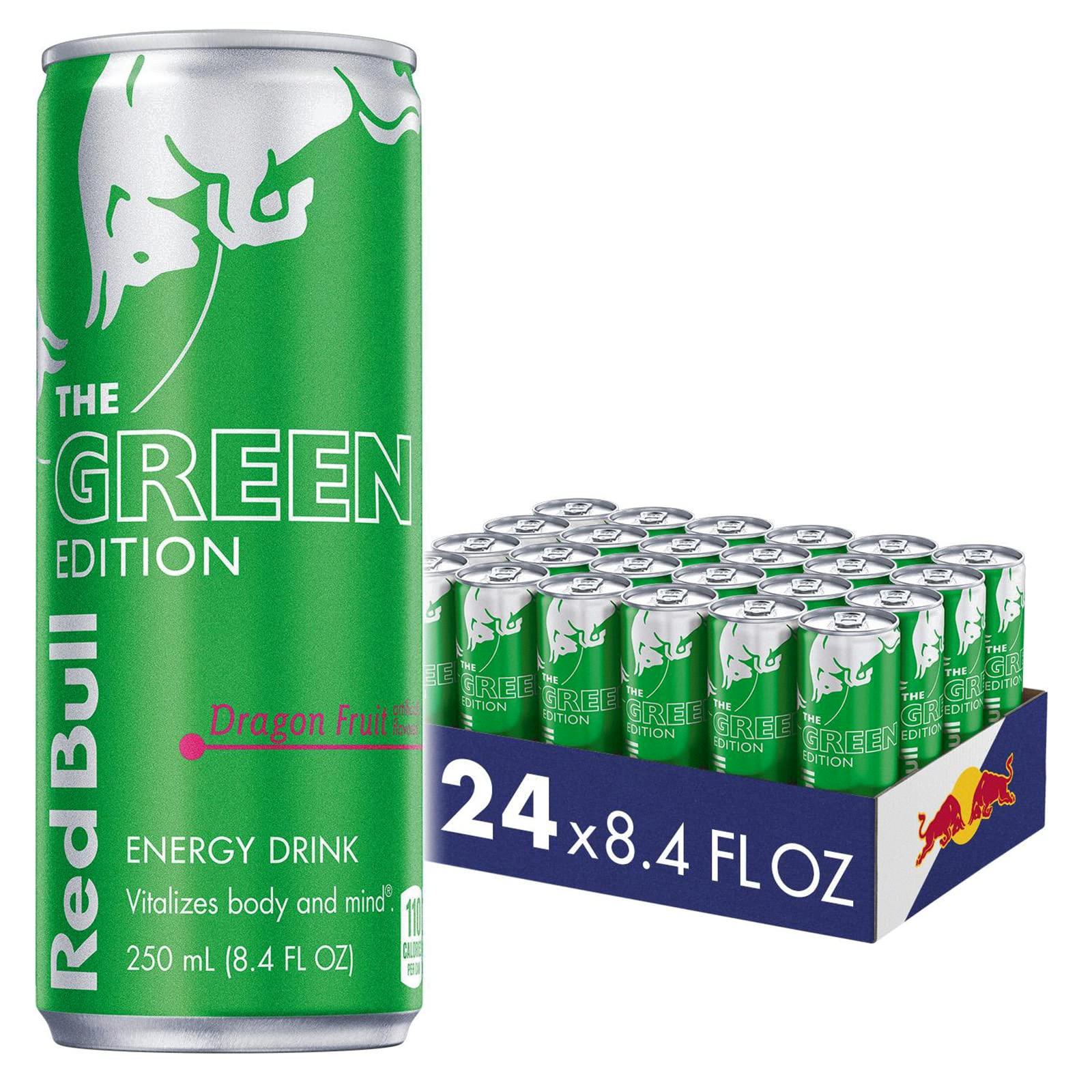 red bull green can