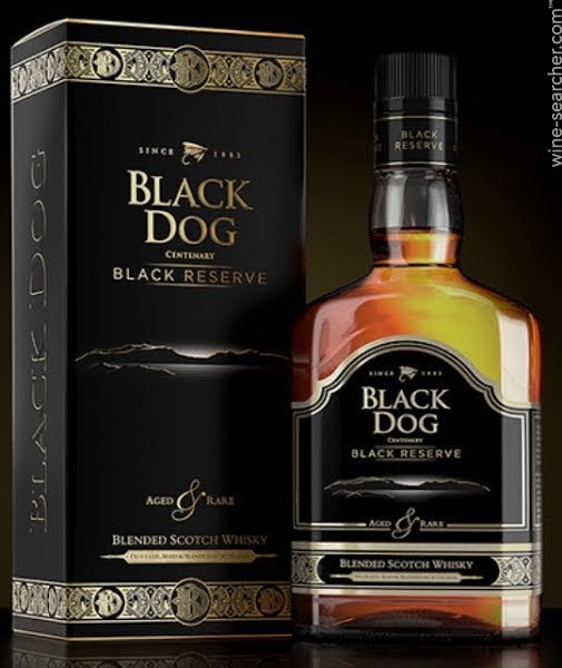 Pint of Black Dog Scotch Whisky 1678517257