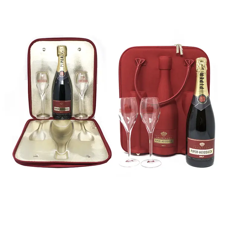 Piper Heidsieck Brut Champagne Travel Case with Glasses 1679274770
