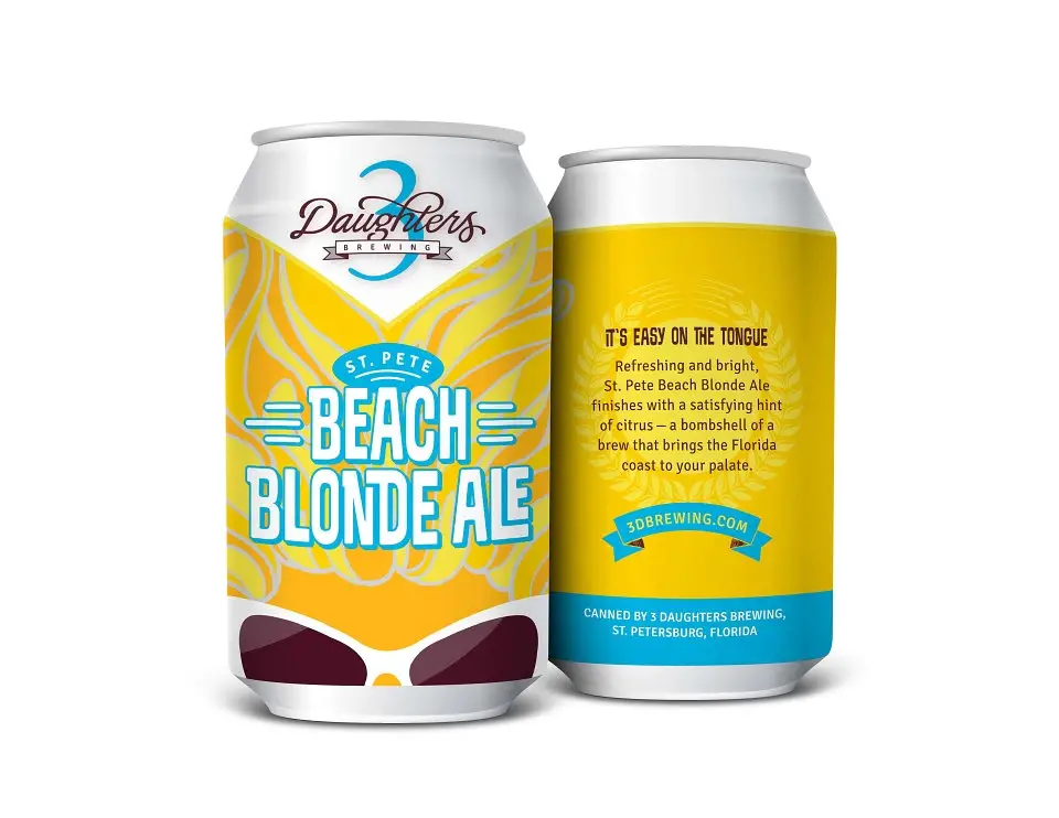 Beach Blonde Ale from 3 Daughters Brewing 1688131795