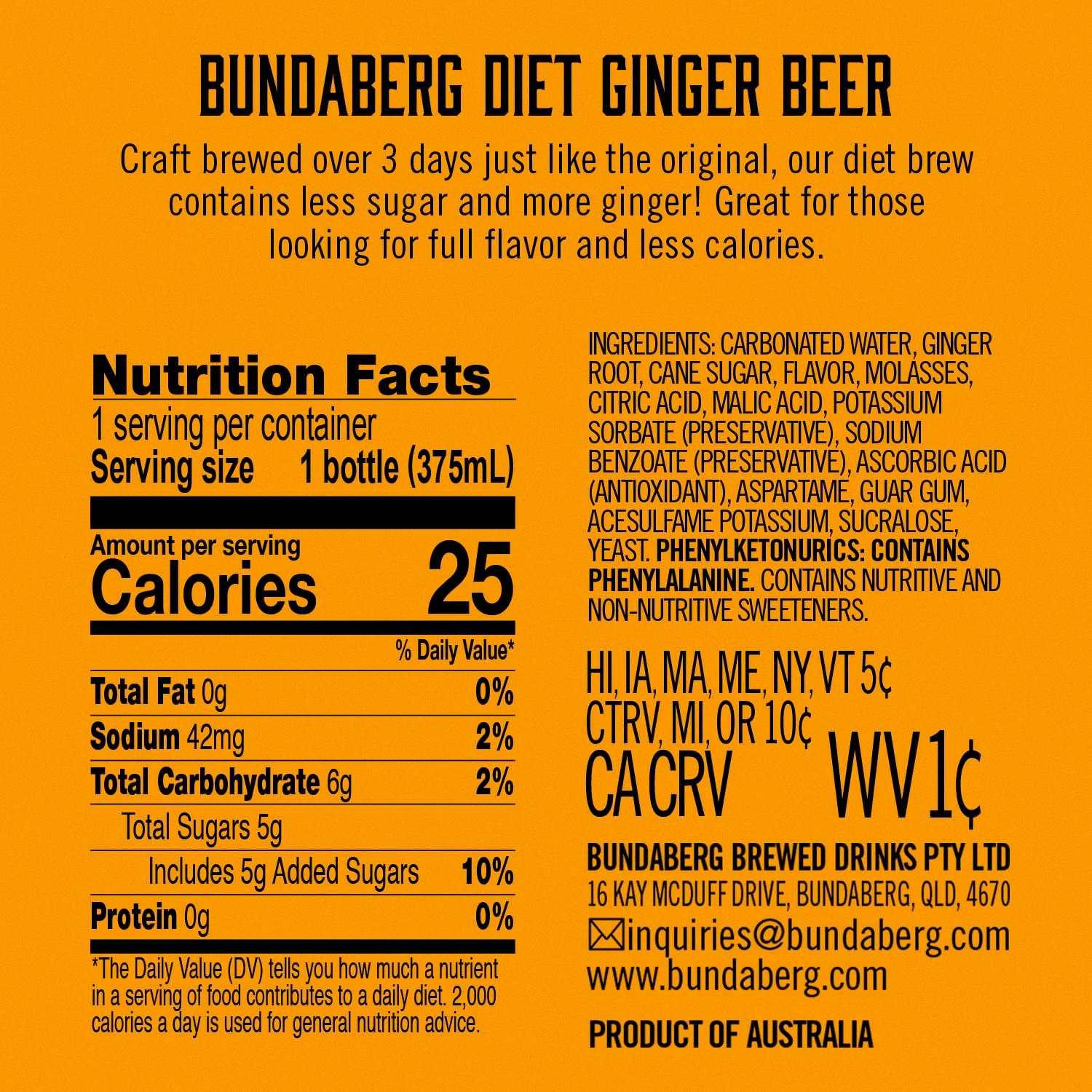 ginger beer sugar