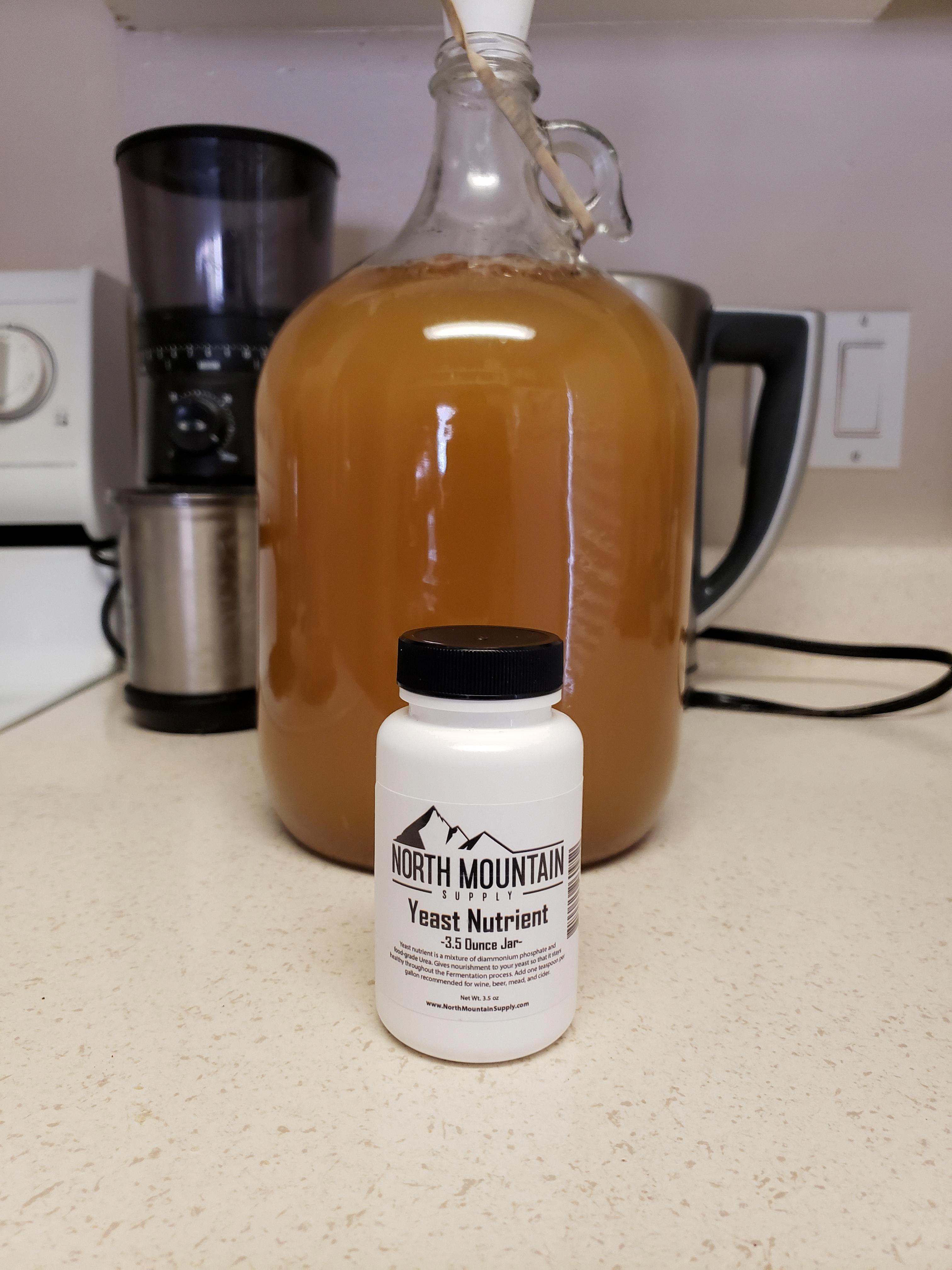 how much yeast nutrient per gallon of mead