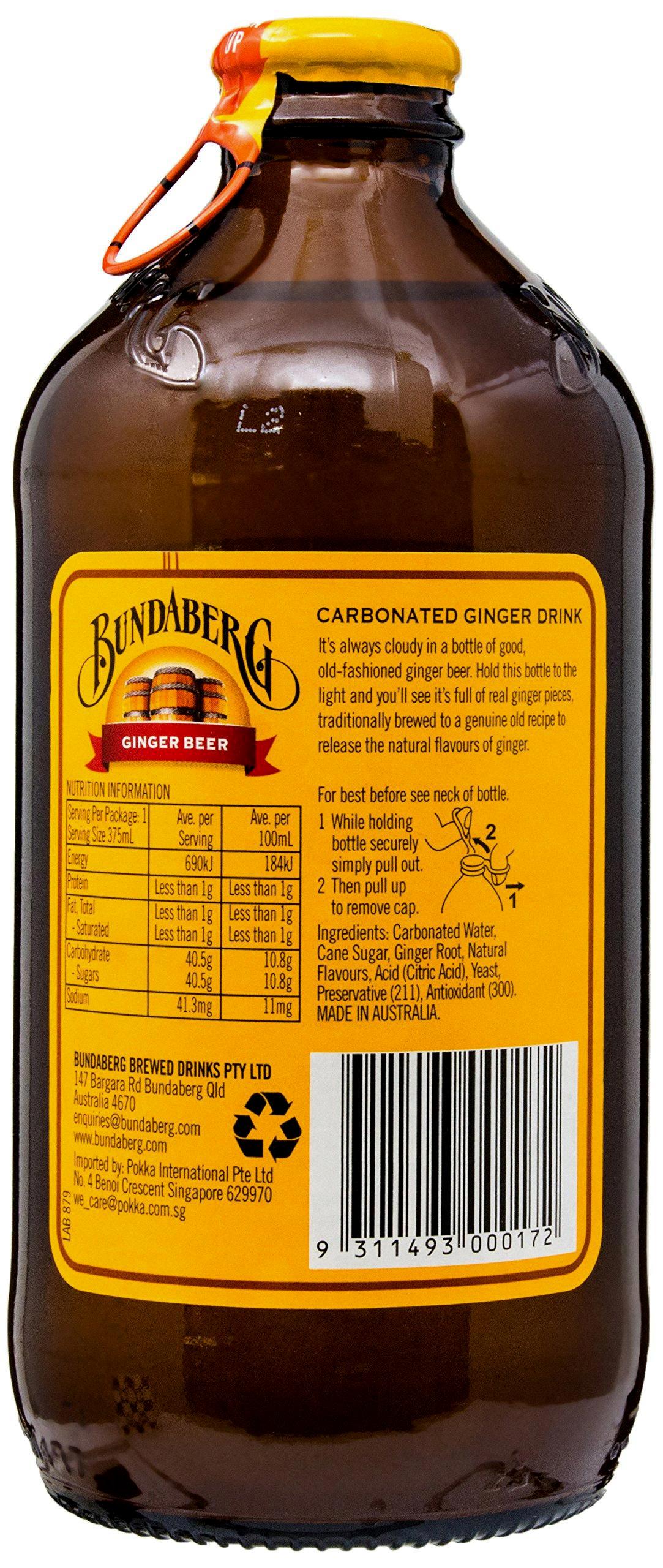 is bundaberg ginger beer gluten free