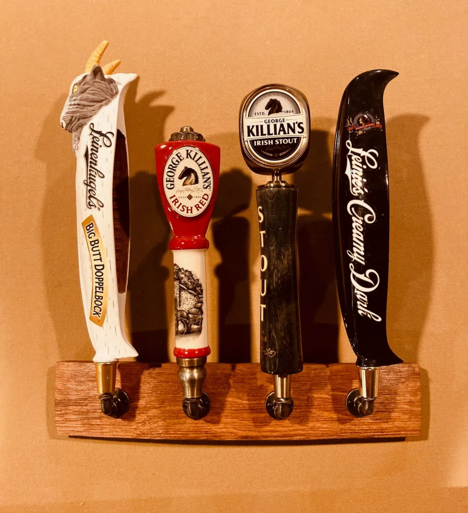 Creative Beer Tap Handle Displays for Collectors