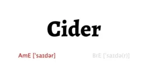 cider pronunciation 1